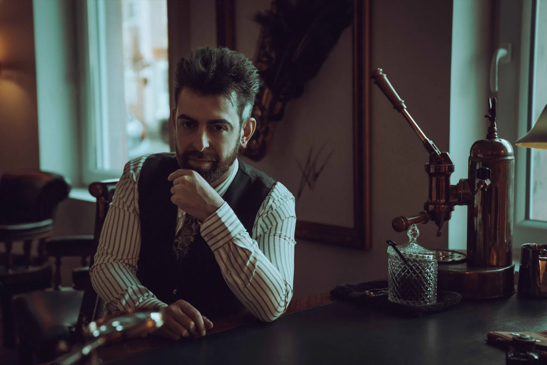 Axel Bannwarth, coiffeur et barbier à Colmar depuis 2020